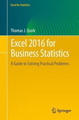Excel 2016 for Business Statistics 9783319389585
