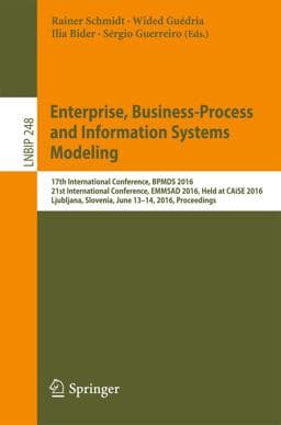 Enterprise, Business-Process and Information Systems Modeling 9783319394299
