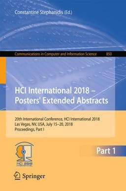 HCI International 2018 - Posters' Extended Abstracts 9783319922690