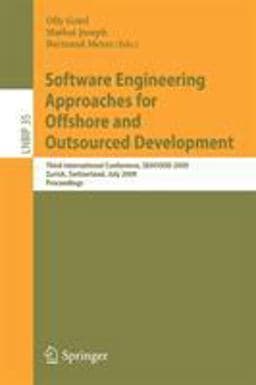Software Engineering Approaches for Offshore and Outsourced Development 9783642029868