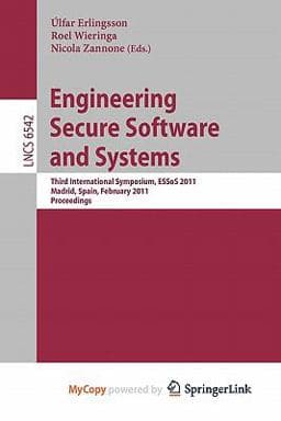 Engineering Secure Software and Systems 9783642191268