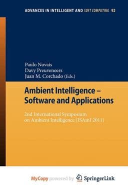 Ambient Intelligence - Software and Applications 9783642199387