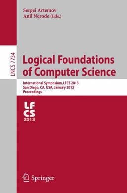 Logical Foundations of Computer Science 9783642357220