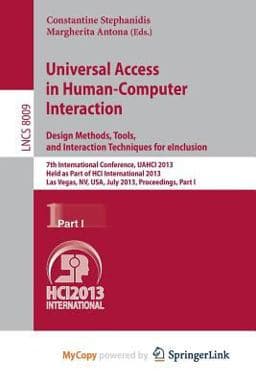 Universal Access in Human-Computer Interaction 9783642391897
