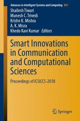 Smart Innovations in Communication and Computational Sciences 9789811324130