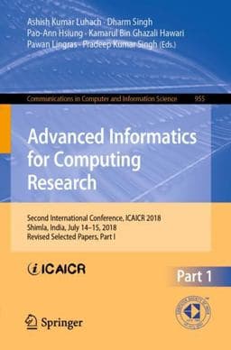 Advanced Informatics for Computing Research 9789811331398